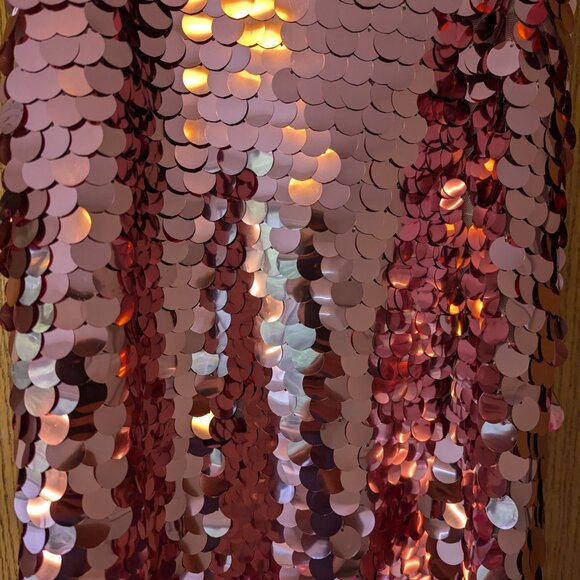 Sleeveless Paillette Mini Party Shift Dress - Picture 4 of 6